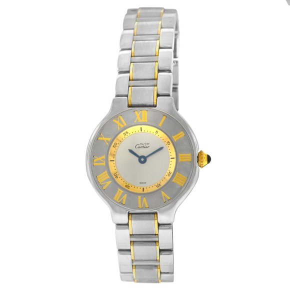 MINT! Cartier Must De 18k 28mm Ladies Watch Natiluxia Cartier Watch Cleaning Kit MINT! Cartier Must De  main image 4